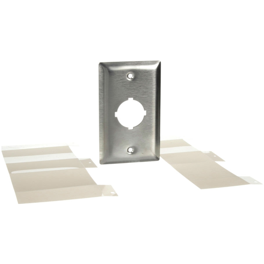 Pushbutton NEMA 1 Flush Plates with 1-Hole
