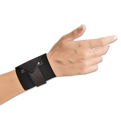 Wrist Support, Wrist Aid, Hook-and-Loop Closure, Black
