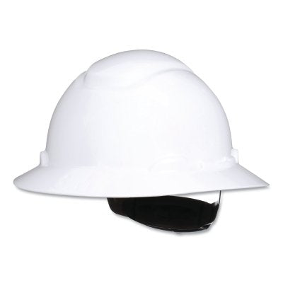 3M H-801SFR-UV SecureFit Pressure Diffusion Ratchet Suspension w/UVicator Hard Hat and Cap, Full-Brim Hard Hat, White