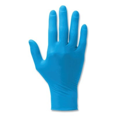 Element Nitrile Exam Gloves, Beaded Cuff, Powder Free, Medium, Blue, 3.2 mil
