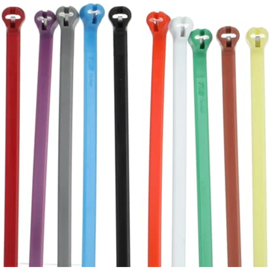 Ty-Rap Cable Tie, 7.31 L x 0.184 in. W, Nylon 6.6,  ea. Standard Colors