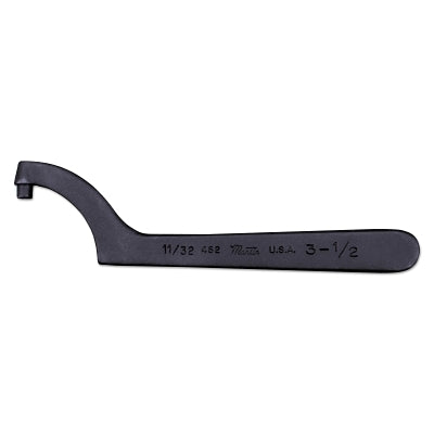 Pin Spanner Wrenches, 2 1/4 in Opening, Pin, Forged Alloy Steel, 6 1/2 in