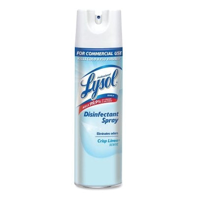 Disinfectant Spray, 19 oz, Aerosol Can, Crisp Linen