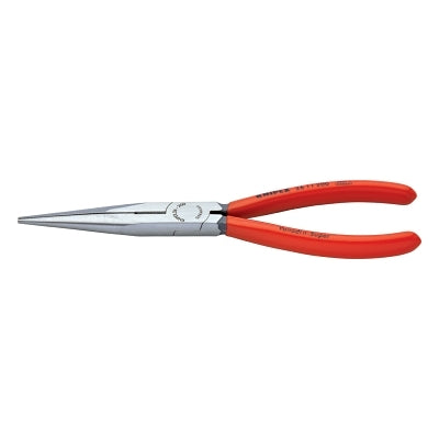 Long Nose Pliers with Cutters, Straight, Tool Steel, 8 in