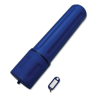 Rod Storage Tube, 10 lb Capacity, High Impact Polyethylene, 18 in L, Blue