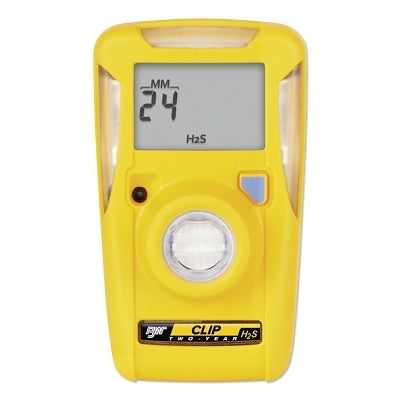 Clip Single-Gas Detector, Hydrogen Sulfide, Surecell, 5-10 ppm Alarm Setting