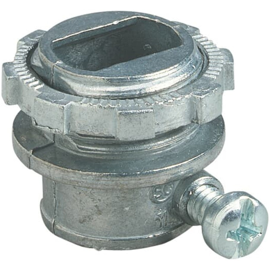 3/8 Inch Steel City Zinc Die Cast Straight Set-Screw Flex Connector