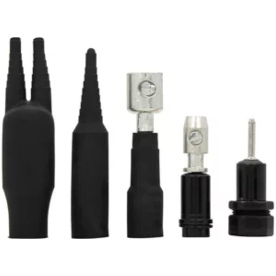 HEB Series, Fuse Holder, 30A, 600V, 1-Pole, 200 kAIC, Copper Crimp  6, Black, 0.001 L x 0.001 H x 0.001 in. W