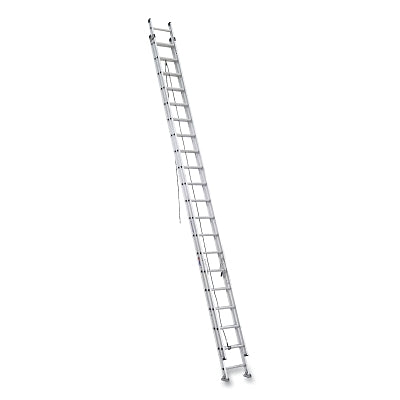 Aluminum D-Rung Extension Ladder, D1540-2, Type IA, 40 ft L,18.125 in W, 300 lb Load Capacity