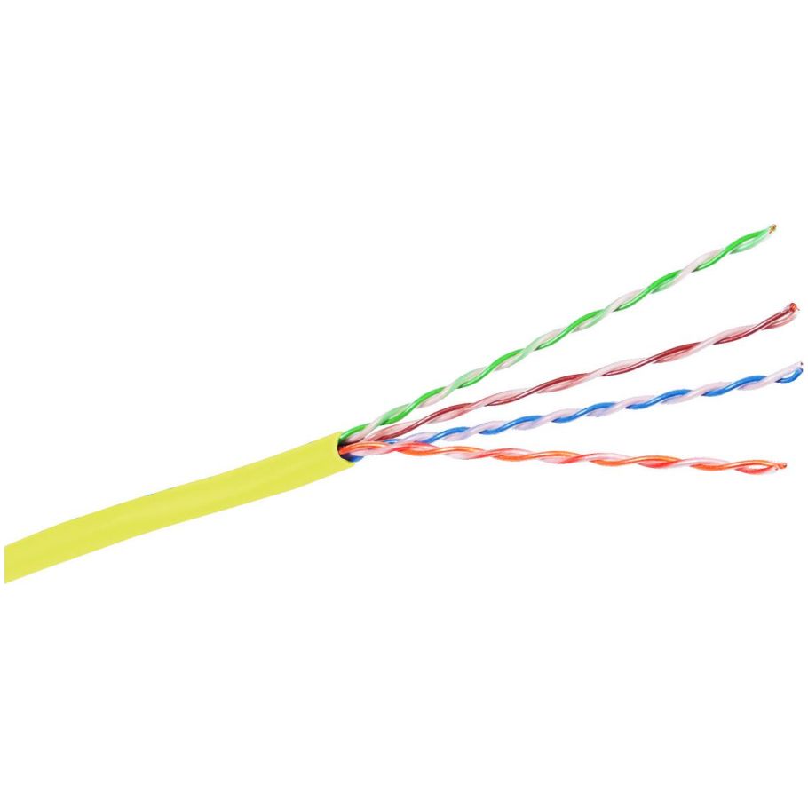 HC6RREY - NEXTSPEED, Cat 6, 23 AWG UTP, Solid, PVC/Low-Smoke PVC, 4 Pair, Riser, Copper Cable 1000 ft., Yellow