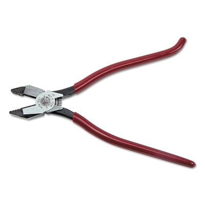 Ironworker's Side-Cutting Square Nose Plier, Flat Jaw, 9 1/4 in L, Steel