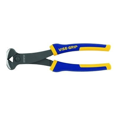 End Cutting Plier, 8 in L, Nickel