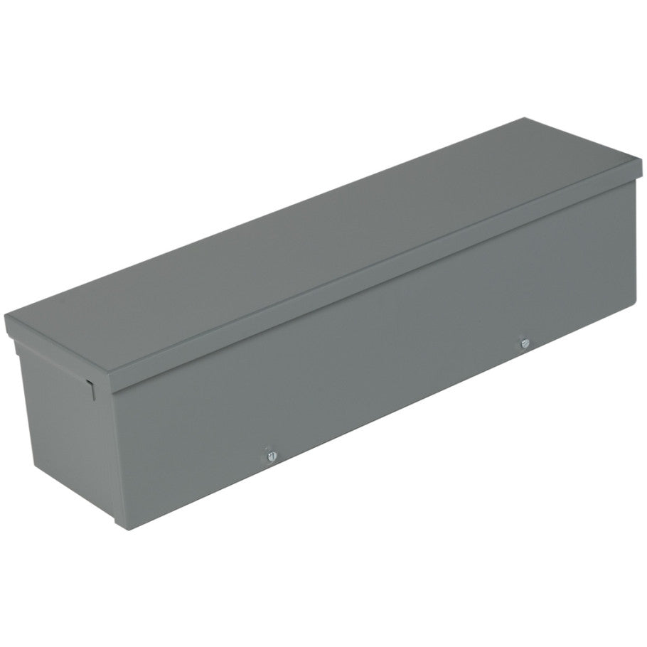 Steel NEMA 3R Raintight Trough With ANSI 49 Gray Finish
