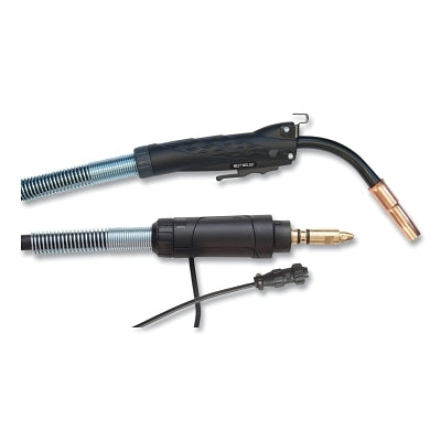 MIG Gun For Tweco Consumables, 250 A, 15 ft, Miller Connector, 0.030 in to 0.035 in Wire