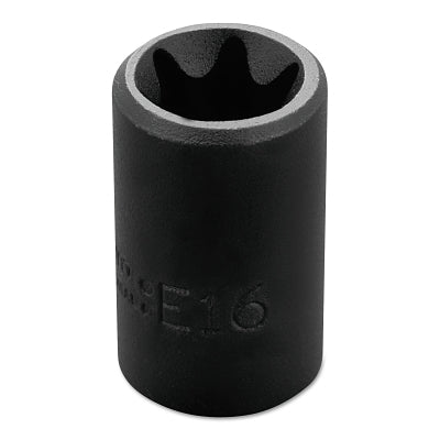 Torx Impact Sockets, 3/8 in Drive, E16 Tip