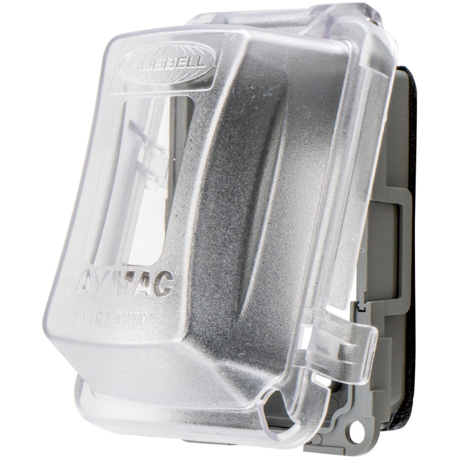 Weatherproof Box Cover, Polycarbonate, 2.75 in. D, Patented Keyhole Mount, Vertical, 16-in-1 Configuration, Multi-Opening