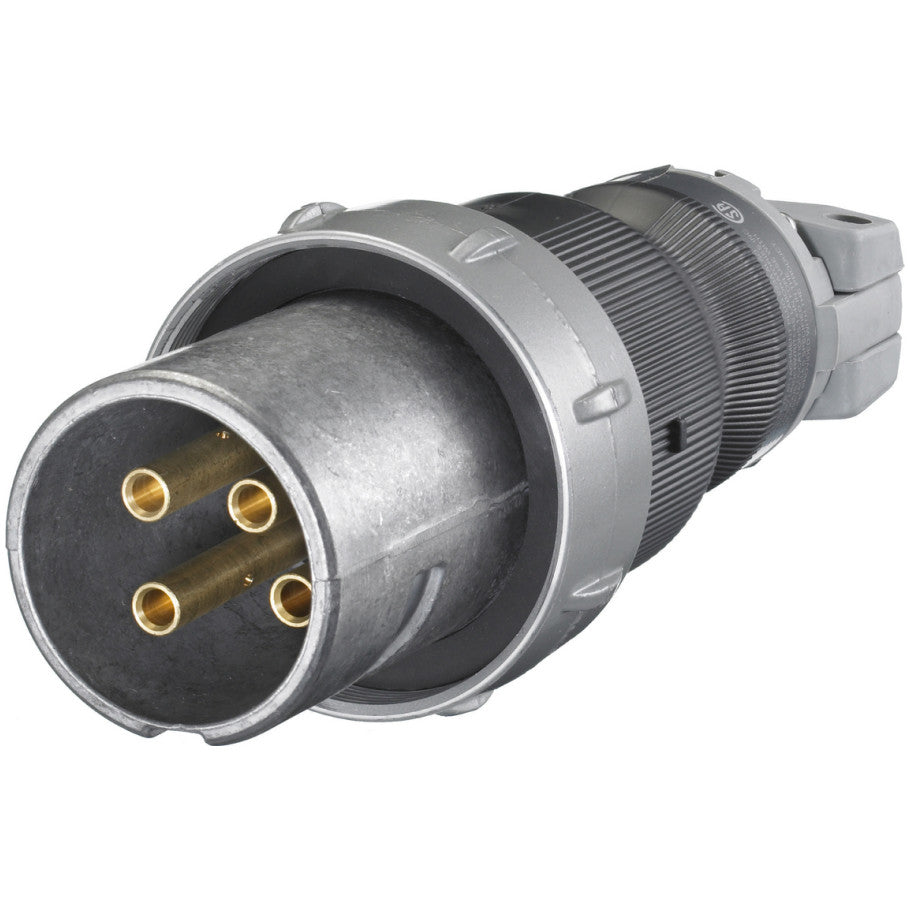 Insulgrip Pin and Sleeve Plug, Watertight, 60A, 600VAC/250VDC, 3P4W, Style 2, Aluminum