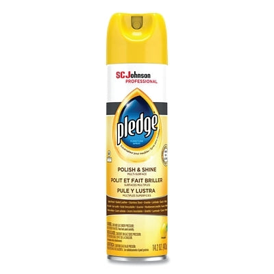Furniture Polish, 14.2 oz, Aerosol Can, Lemon Scent