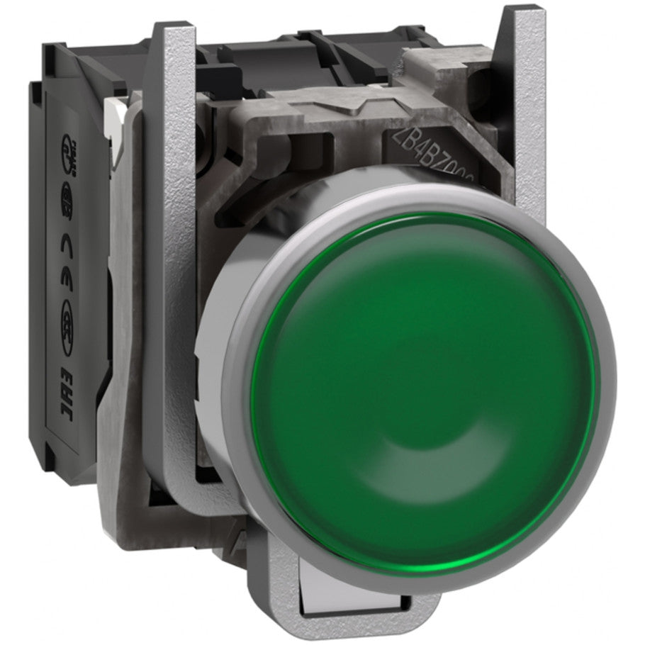 Momentary XB4 Green 24 Vac/Vdc Illuminated PushButtons