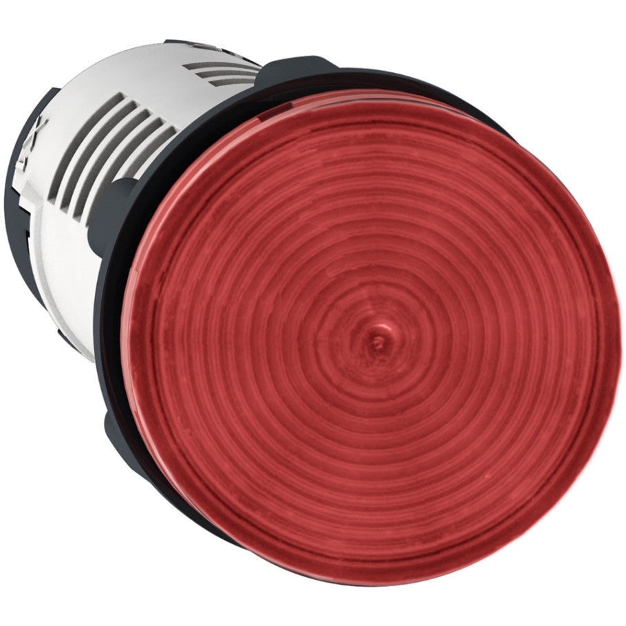 Harmony XB7 Pushbutton Pilot Light, Integral LED, Red Lens, 24V Power Supply