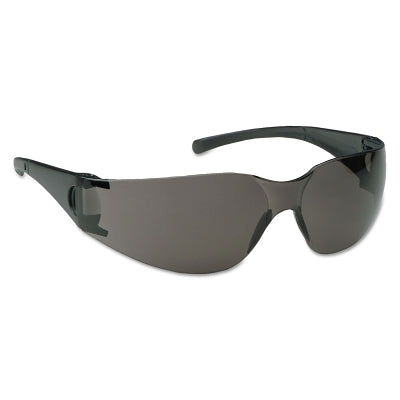V10 Element Safety Glasses, Smoke Lens, Polycarbonate, Uncoated, Black Frame