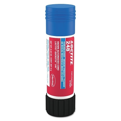 248 Medium-Strength Threadlocker Solid Stick, 9 g, 1/4 in to 3/4 in dia, Blue