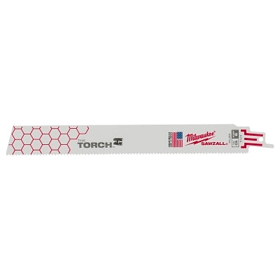 THE TORCH Bi-Metal SAWZALL Blade, 9 in L, 10 TPI, Scheduled 80 Pipe/Threaded Rod, 5 EA/PKG