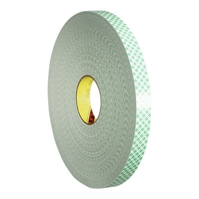 3M 021200-06458 Double Coated Urethane Foam Tape, 1 in x 72 yd, 62.5 mil, Green