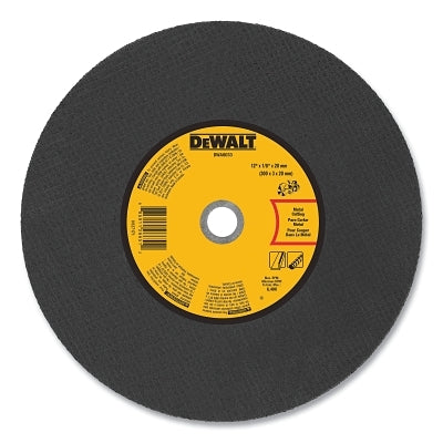 High Speed Wheel, 12 in dia, 20 mm dia Arbor, 24 Grit, 6400 RPM, Metal Cutting