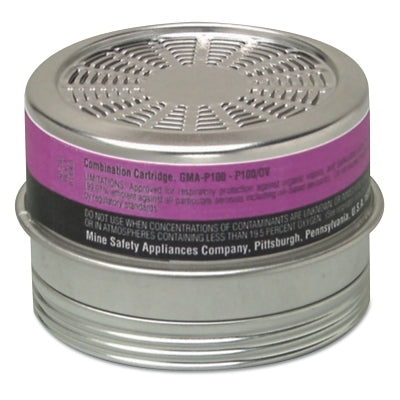 Comfo Respirator Cartridge, CL//MV/Particulates, Comfo Respirators, NIOSH Color Code Magenta/Olive/White