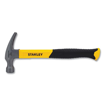 Claw Fiberglass Hammer, Steel, 13 in, 16 oz Head