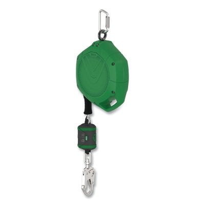 V-SHOCK EDGE Leading Edge Self Retracting Lanyard, 30 ft, Carabiner, 310 lb load Capacity, 36CS Snaphook, 1 Leg