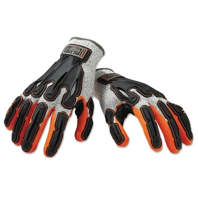 ProFlex 922CR CutResistant Nitrile-Dipped DIR Gloves, XLarge, HiVis Orange/Gray