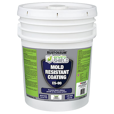 Water-Based Mold Resistant Coating, Clear, 5 gal, Solvent-Like Odor
