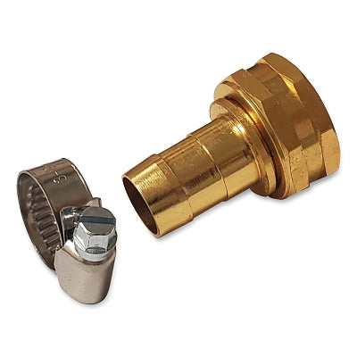 Garden Hose Repair/Replacement Part, 5/8 in to 3/4 in, Brass, Female Hose End Mender