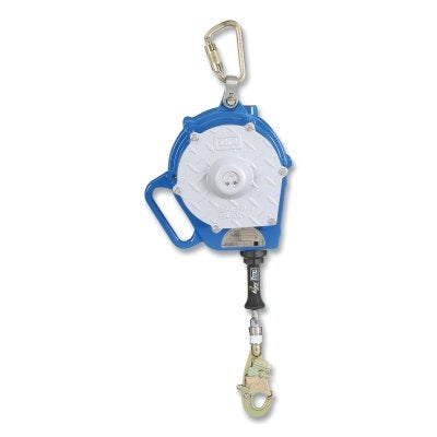 3M 3400135 Sealed-Blok Self-Retracting Lifeline, 50 ft L, Swivel Snap Hook, 420 lb cap, Carabiner, Single-Leg