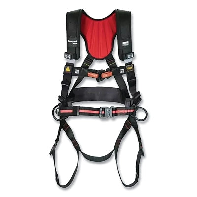 H500 Arc Flash Harness, Back D-Rings, 2X-Large, Quick Connect Leg and Chest Buckles