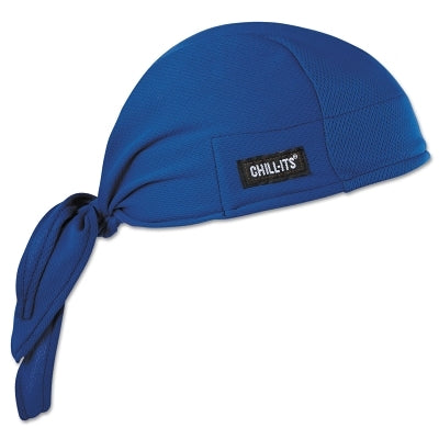 Chill-Its 6615 High-Performance Dew Rags, 6 in X 20 in, Solid Blue