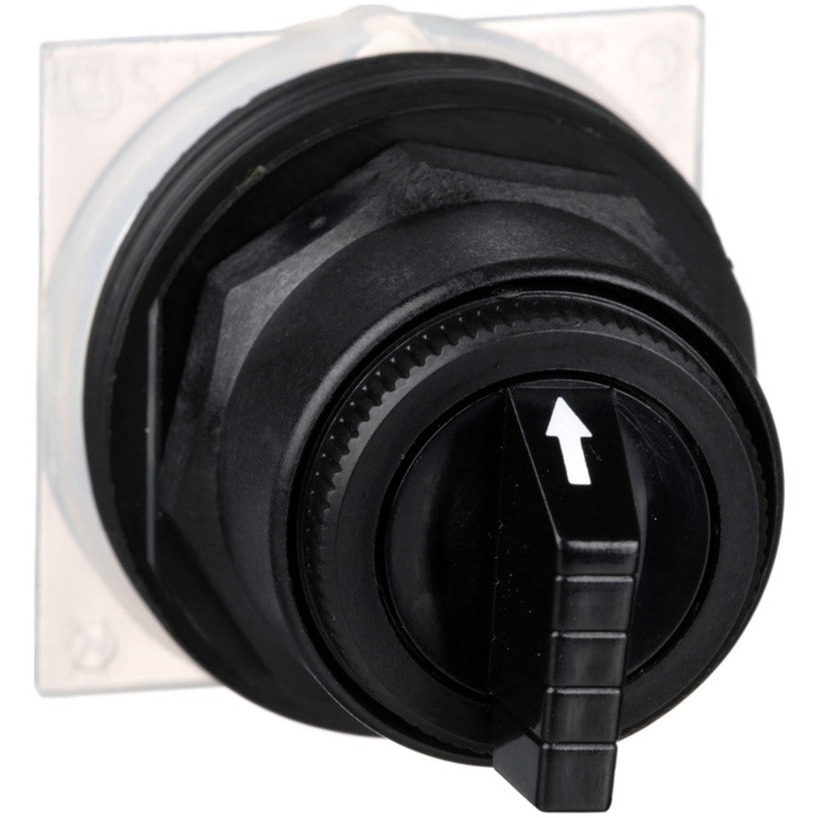 Black 3-Position 9001 Type SK 30 mm NEMA-Rated HD Selector Switch