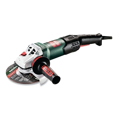 Small Angle Grinder, Quick, 6 in dia, 14.6 A, 9600 RPM, 5/8 in-11 UNC, Paddle Switch, High Torque