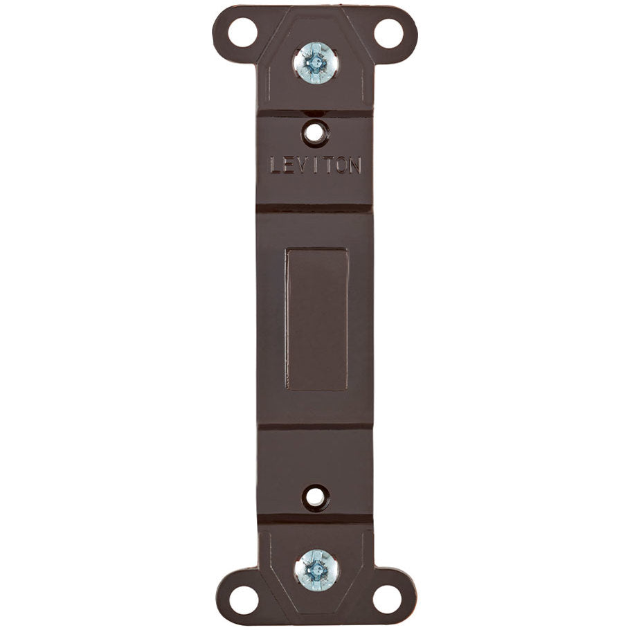 Wall Plate Adapter, Blank Toggle, Brown