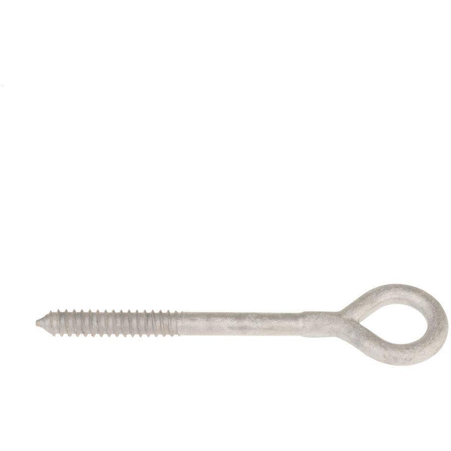 1/2 in. Dia. Ovaleye Screw Eye Bolt With Gimlet-Point Lag Screw Thread, Length Under Eye 6 in.