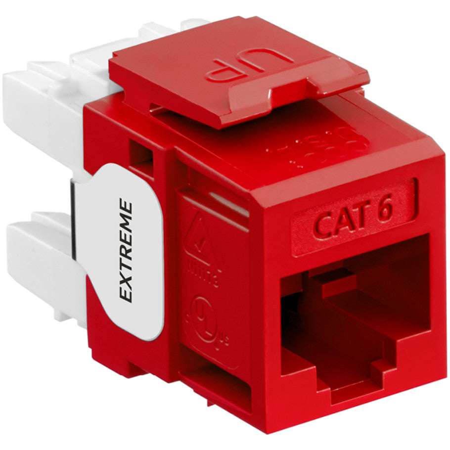 eXtreme Cat 6 QuickPort Connector, Red