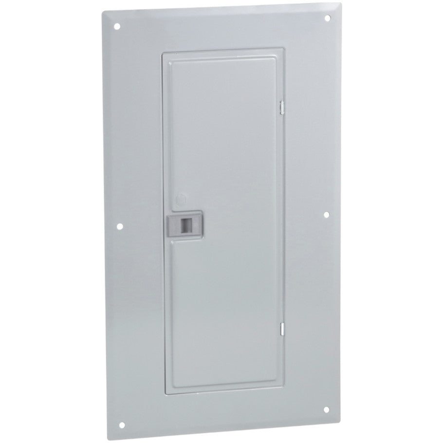 QO Load Center Cover with Door, Flush Mount, 32 Max. 1 Pole Breakers