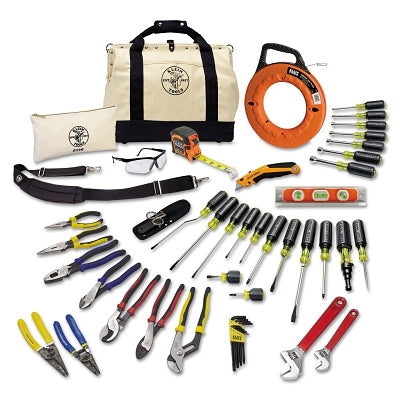 41-Pc Journeyman's Tool Kit, Includes 39-Pocket Tradesman Pro Tool Bag Backpack and Tools