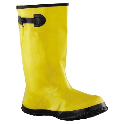 Slush Boot, 17 in Overshoe, Size 14, Rubber, Hi-Vis Yellow