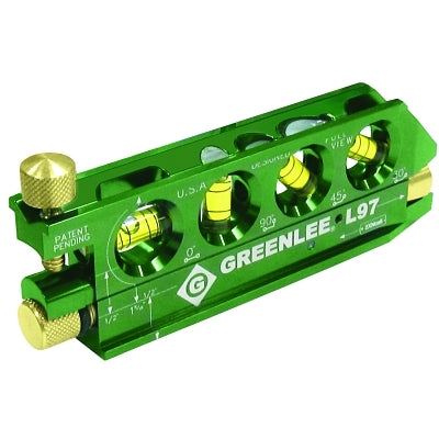 Mini-Magnet Laser Level, 5.63 in L, 80 yd Range, 4 Vials, Aluminum