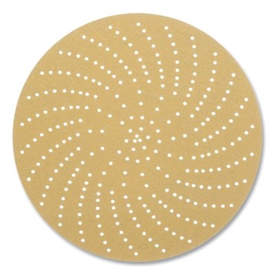 3M 051141-55510 Xtract Paper Disc, Aluminum Oxide, 6 in dia, P180 Grit, Hook and Loop