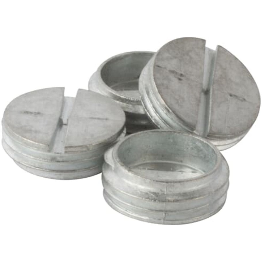 Zinc Die Cast Weatherproof Box Closure Plug, 1/2 in., 1-gang