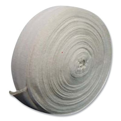 Perfect Fit Cotton Tubing Roll, 117 ft L, White
